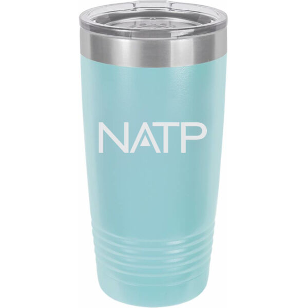   - 20 oz. Stainless Steel Tumbler w/Clear Lid - NATP Thumbnail