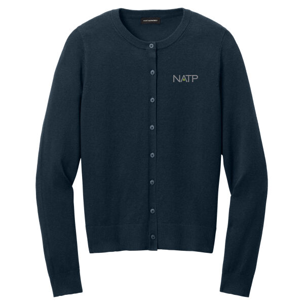   - Women's Easy Care Crewneck Cardigan Sweater - NATP Thumbnail